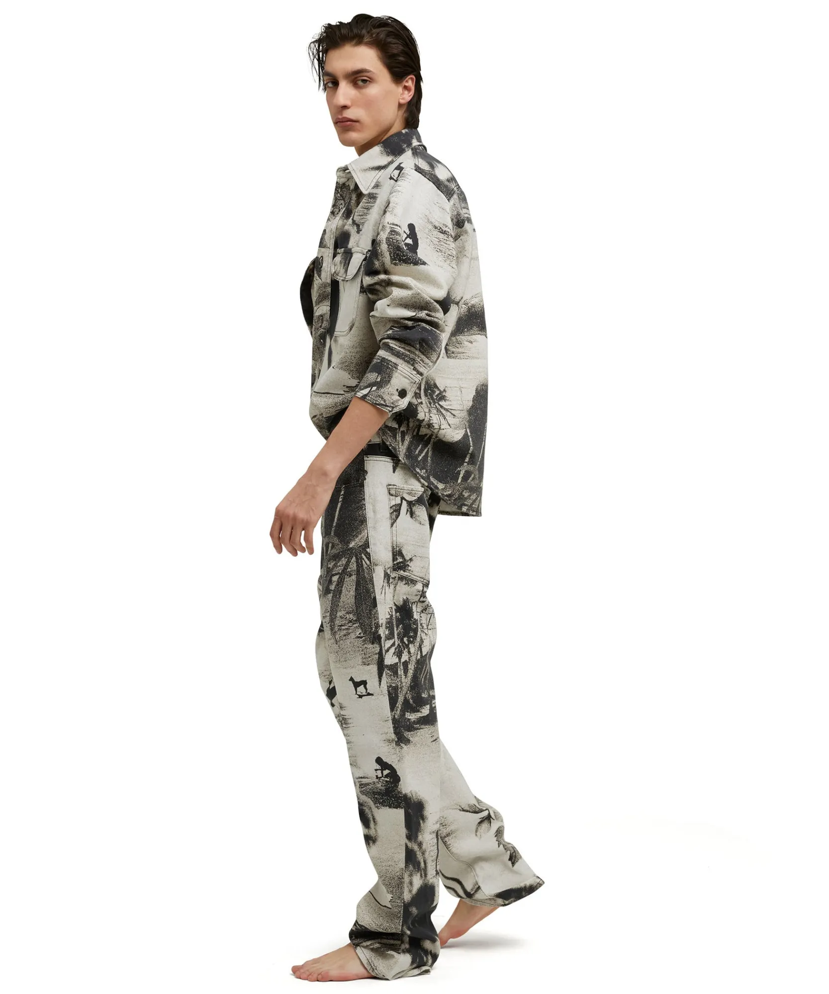 Jeans A Gamba Dritta Con Stampa " Dreaming"^MSGM New