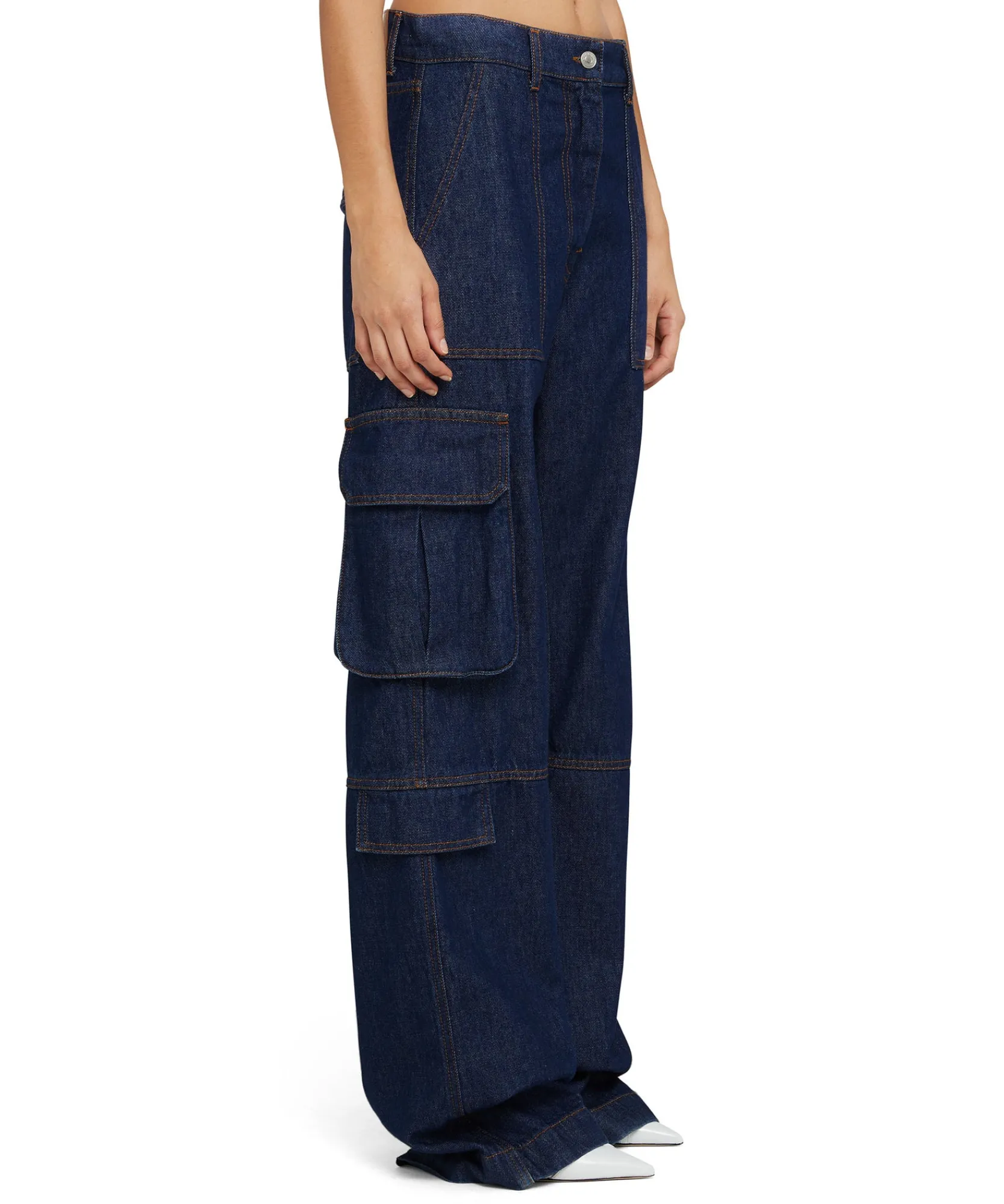 Jeans Cargo Tinta Unita^MSGM Hot