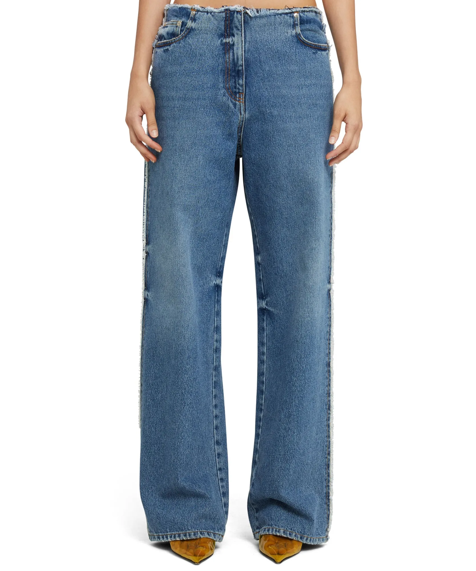 Jeans Vita Bassa A Gamba Dritta^MSGM Flash Sale