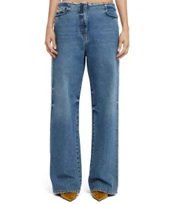 Jeans Vita Bassa A Gamba Dritta^MSGM Cheap