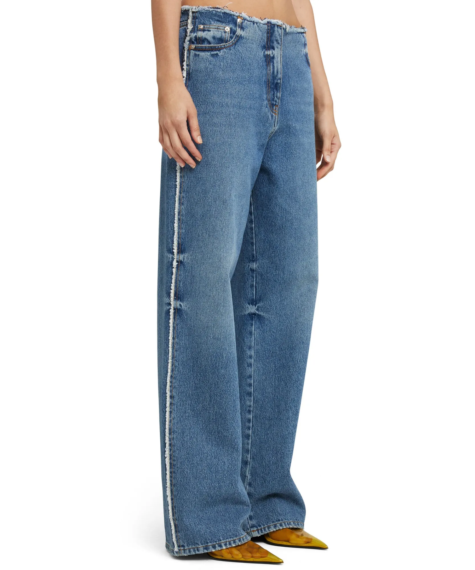 Jeans Vita Bassa A Gamba Dritta^MSGM Cheap