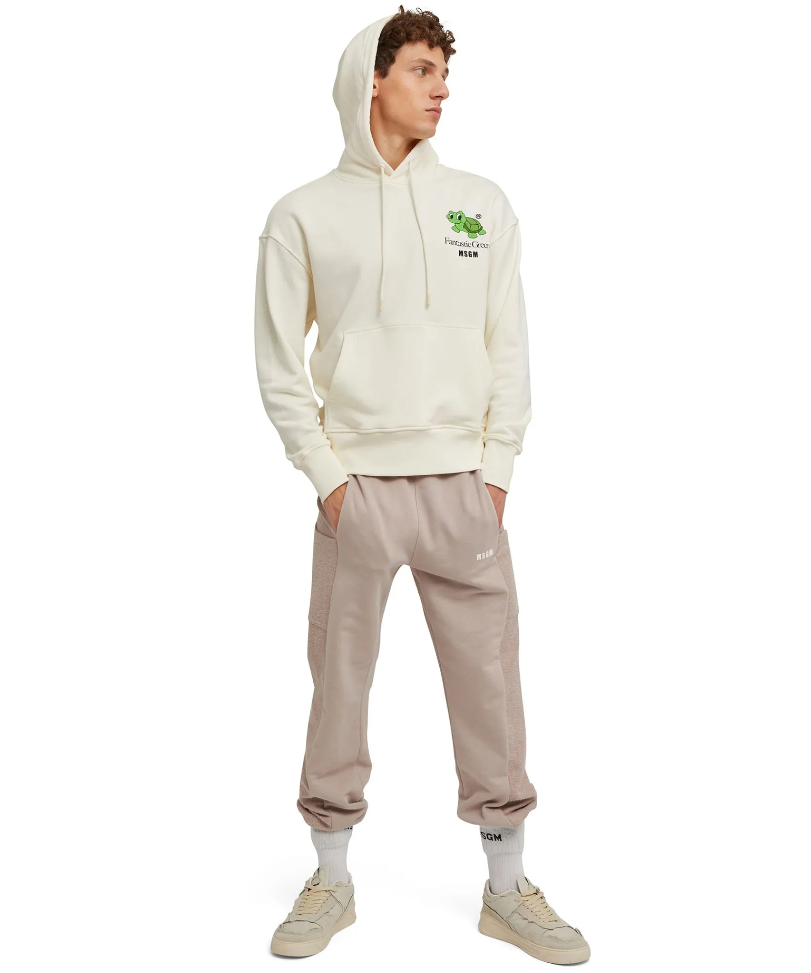 Joggers In Cotone Organico Certificato Della Capsule Fantastic Green^MSGM Online