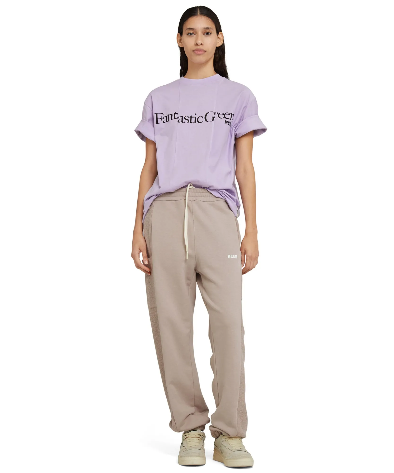 Joggers In Cotone Organico Certificato Della Capsule Fantastic Green^MSGM Online