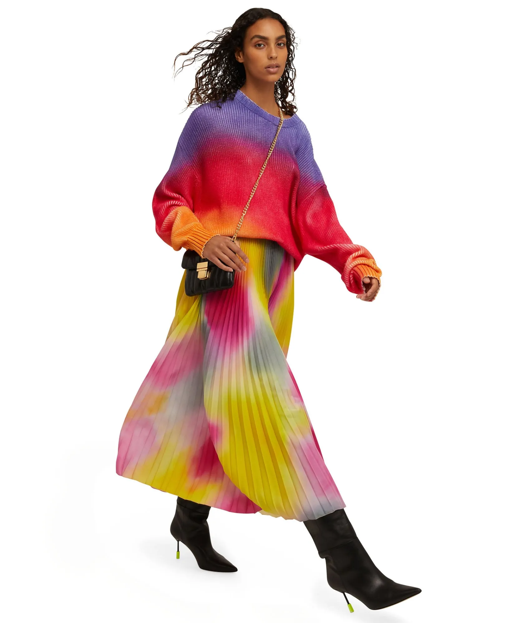 Maglione Girocollo In Cotone Tie Dye^MSGM Cheap