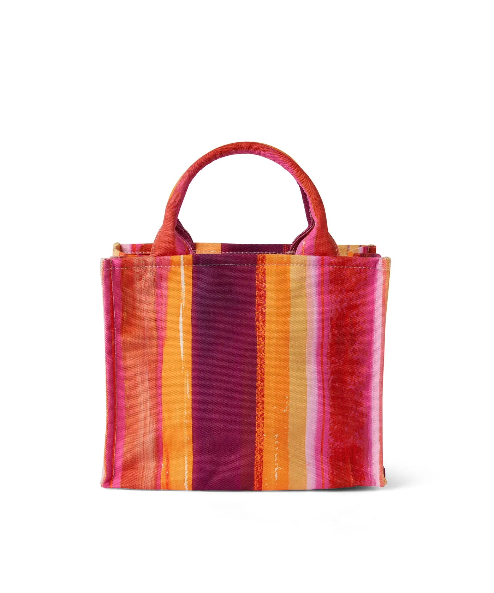 Mini Tote Bag In Cotone "Brushed Stripes" Con Logo ^MSGM Online