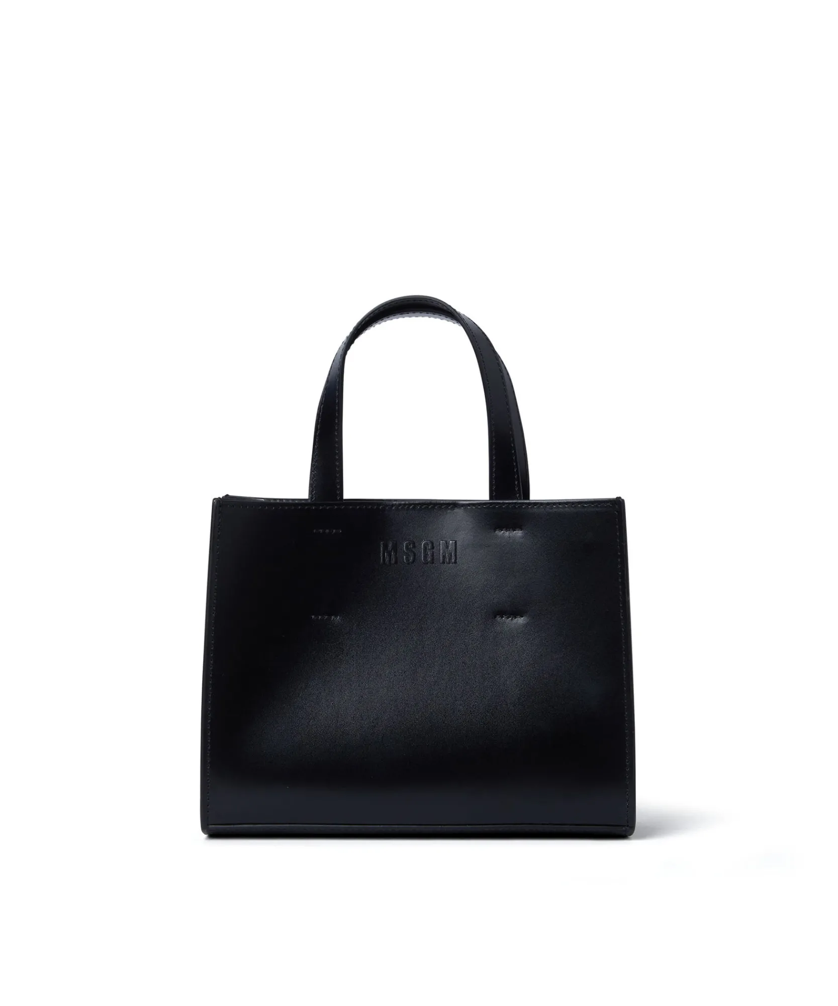 Mini Tote Bag In Ecopelle Con Micrologo^MSGM Flash Sale