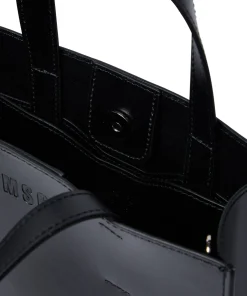 Mini Tote Bag In Ecopelle Con Micrologo^MSGM Fashion