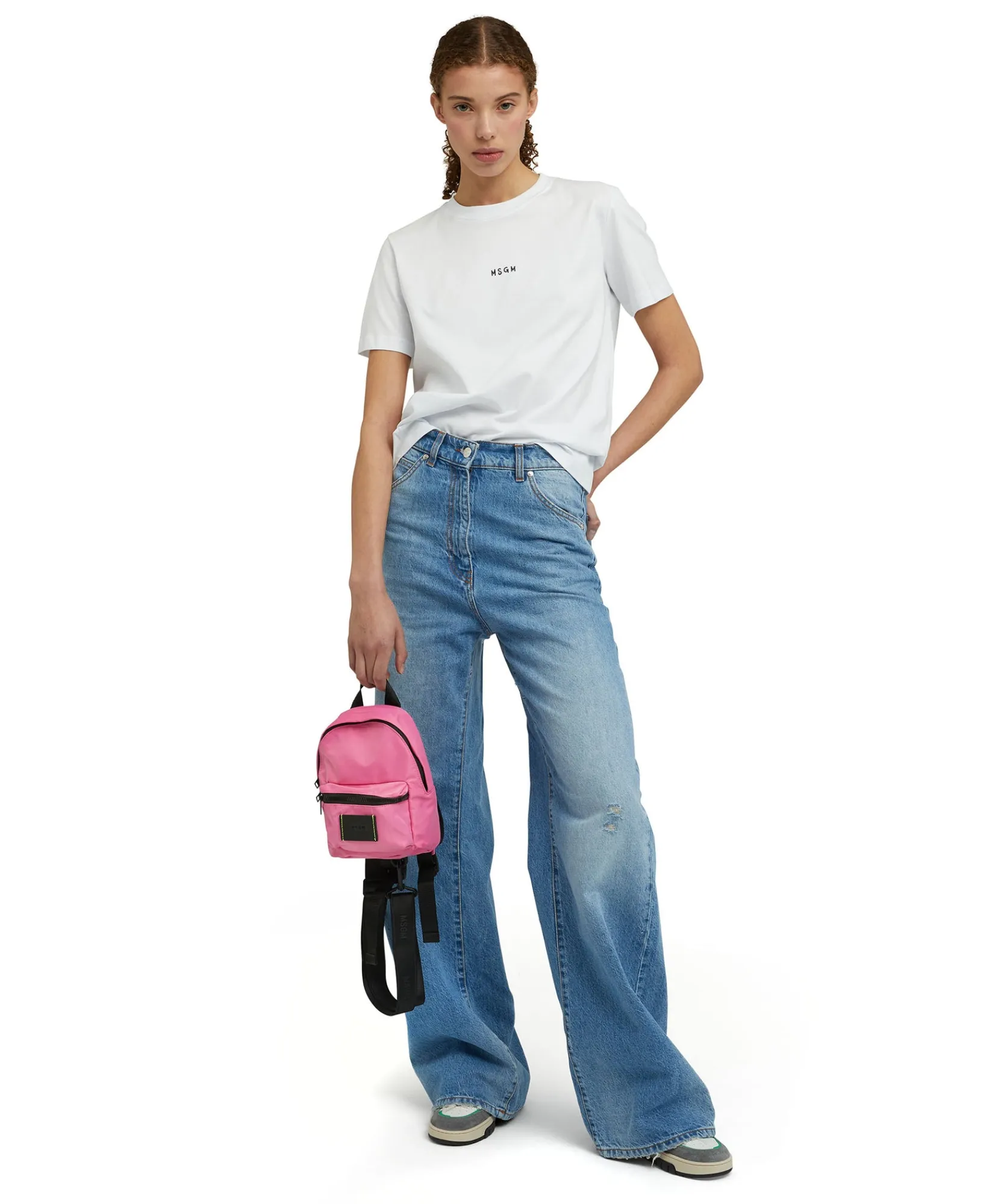Mini Zaino In Nylon Signature ^MSGM Sale