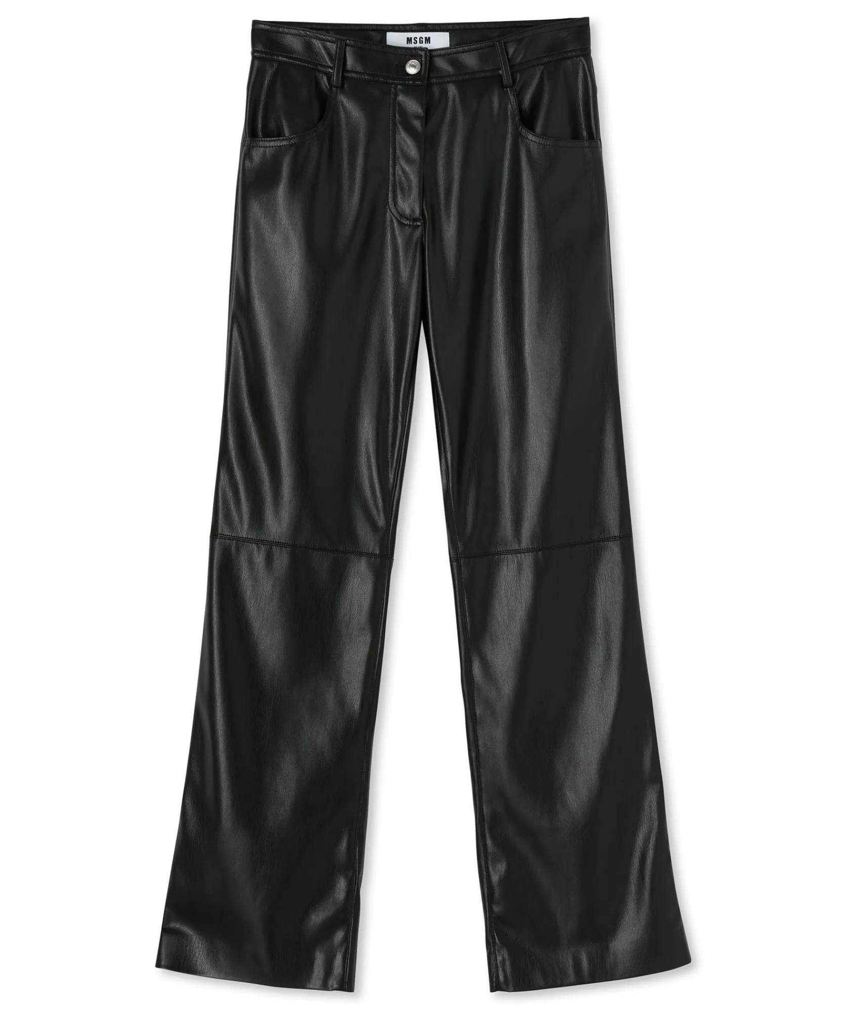 Pantalone A Gamba Dritta In Ecopelle^MSGM Outlet