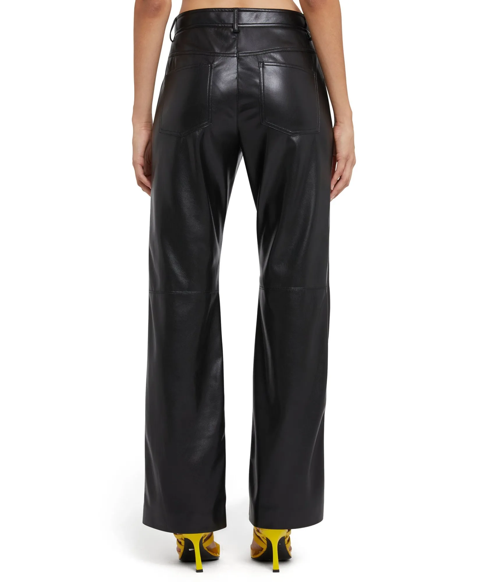 Pantalone A Gamba Dritta In Ecopelle^MSGM Outlet