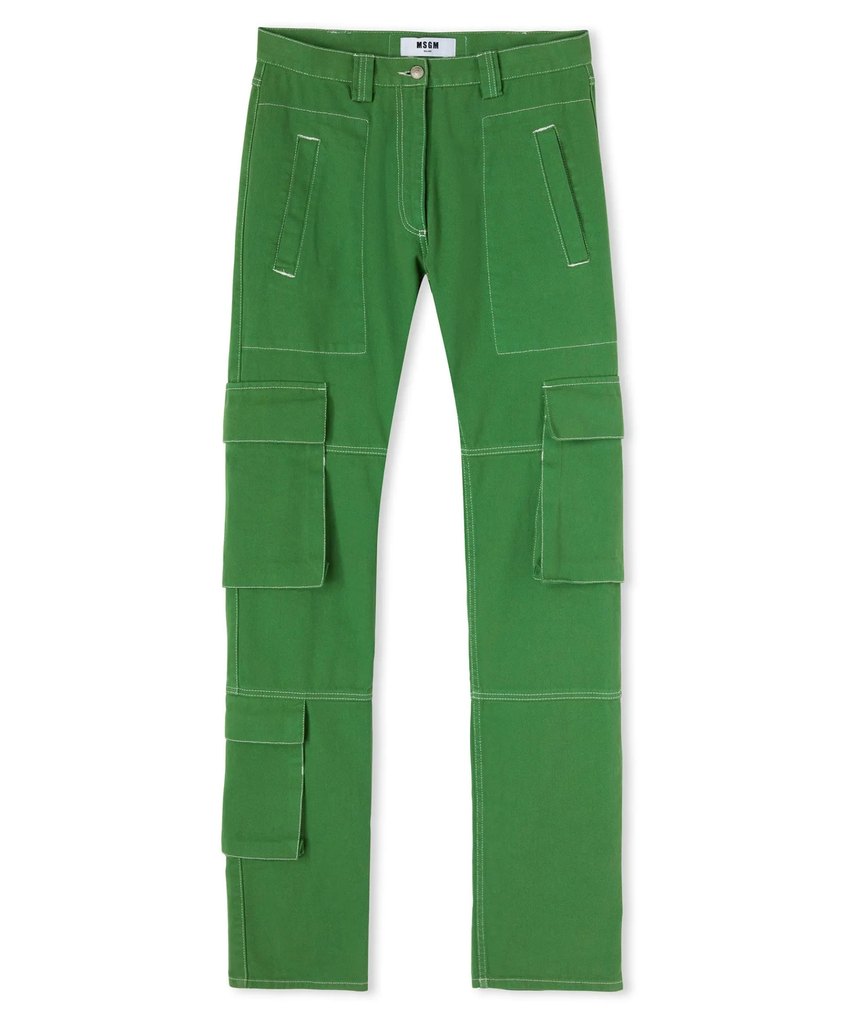 Pantalone Cargo In Bull Tinta Unita^MSGM Flash Sale