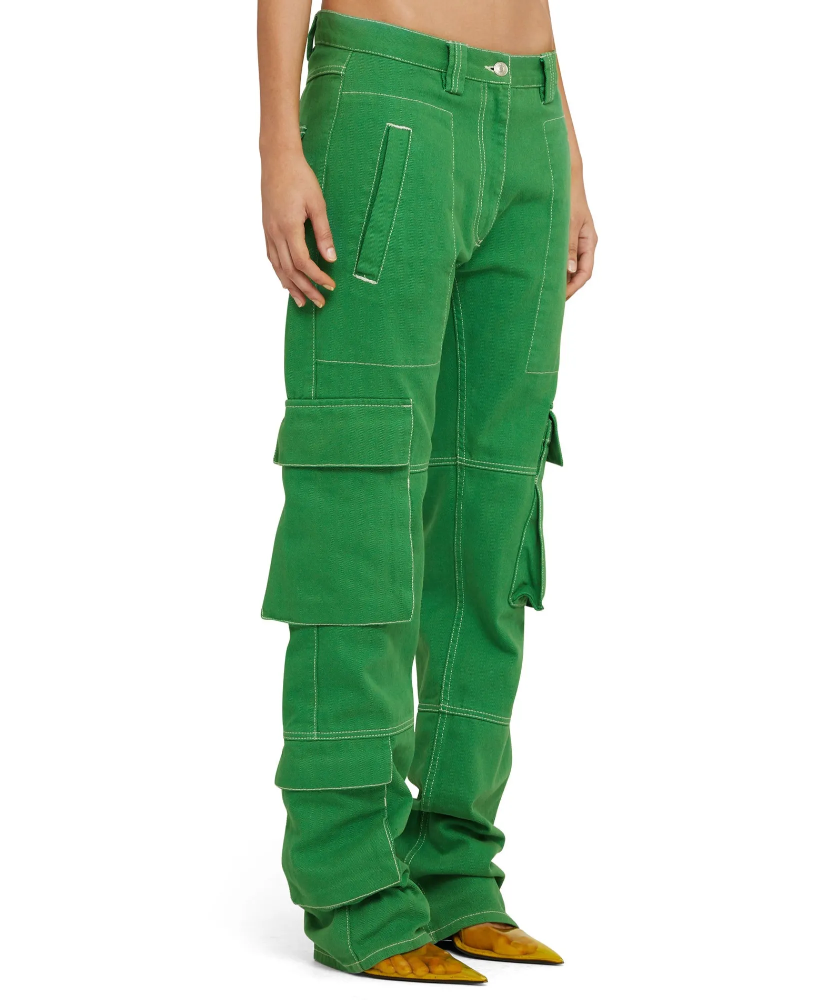 Pantalone Cargo In Bull Tinta Unita^MSGM Flash Sale
