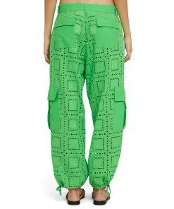Pantalone Cargo In Cotone Sangallo Tinta Unita^MSGM Discount