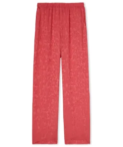 Pantalone Fluido A Gamba Dritta In Viscosa Camo Jaquard^MSGM Cheap