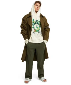 Pantalone Fluido In Viscosa Tinta Unita A Gamba Dritta^MSGM Hot