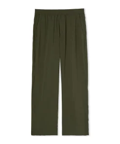 Pantalone Fluido In Viscosa Tinta Unita A Gamba Dritta^MSGM Online
