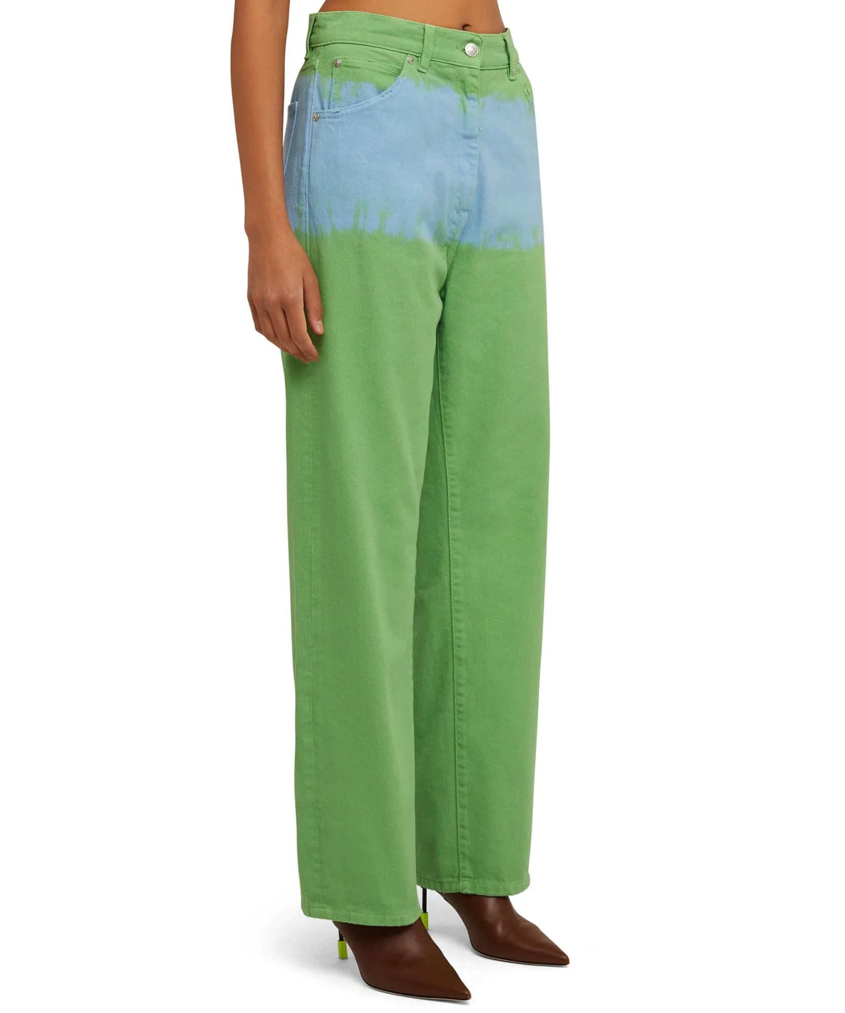 Pantalone In Bull A Gamba Dritta Con Lavorazione "Tie Dye Bull"^MSGM Flash Sale