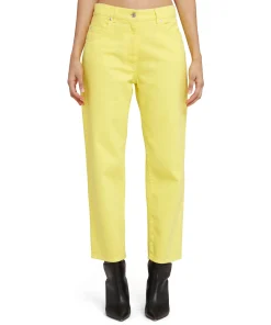 Pantalone In Bull A Gamba Dritta In Tinta Unita^MSGM Sale