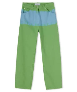 Pantalone In Bull A Gamba Dritta Con Lavorazione "Tie Dye Bull"^MSGM Best Sale