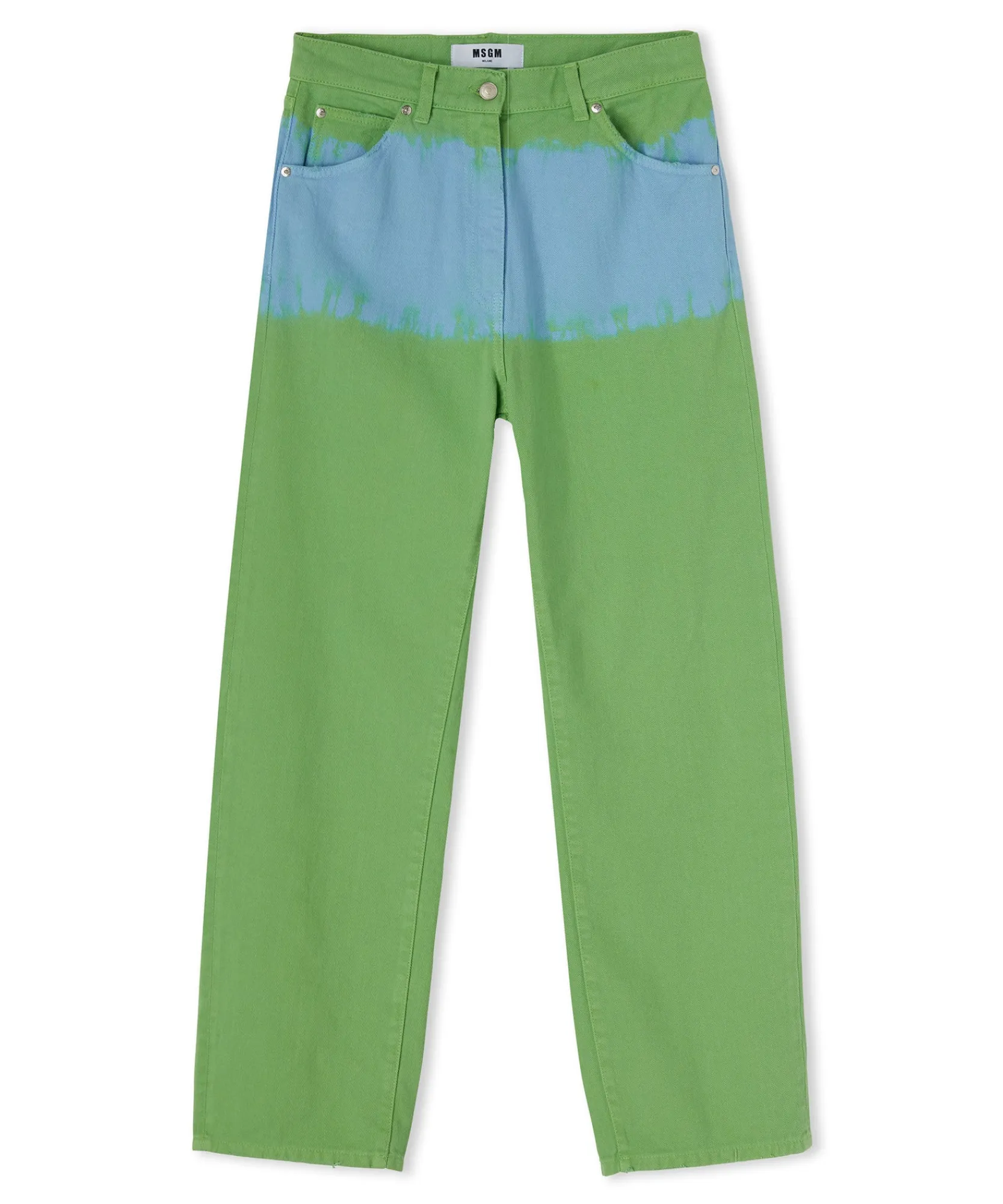 Pantalone In Bull A Gamba Dritta Con Lavorazione "Tie Dye Bull"^MSGM Best Sale