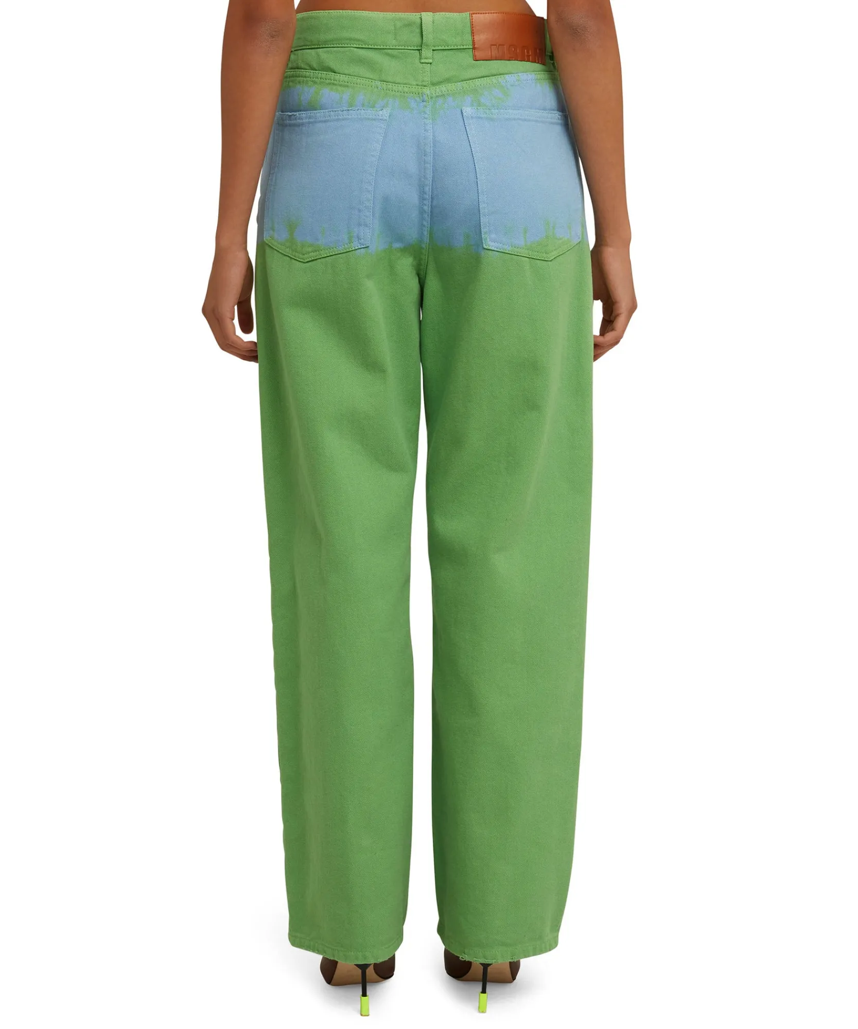 Pantalone In Bull A Gamba Dritta Con Lavorazione "Tie Dye Bull"^MSGM Best Sale