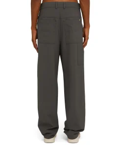Pantalone Worker A Gamba Dritta Tinta Unita^MSGM Hot