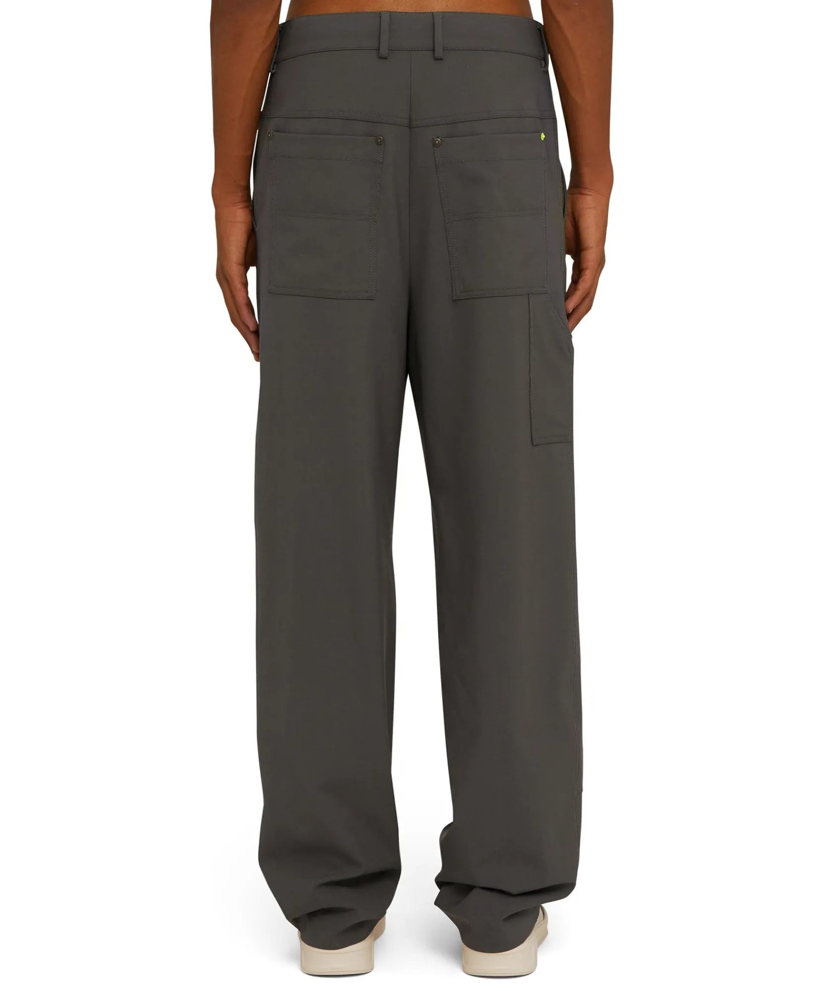 Pantalone Worker A Gamba Dritta Tinta Unita^MSGM Hot