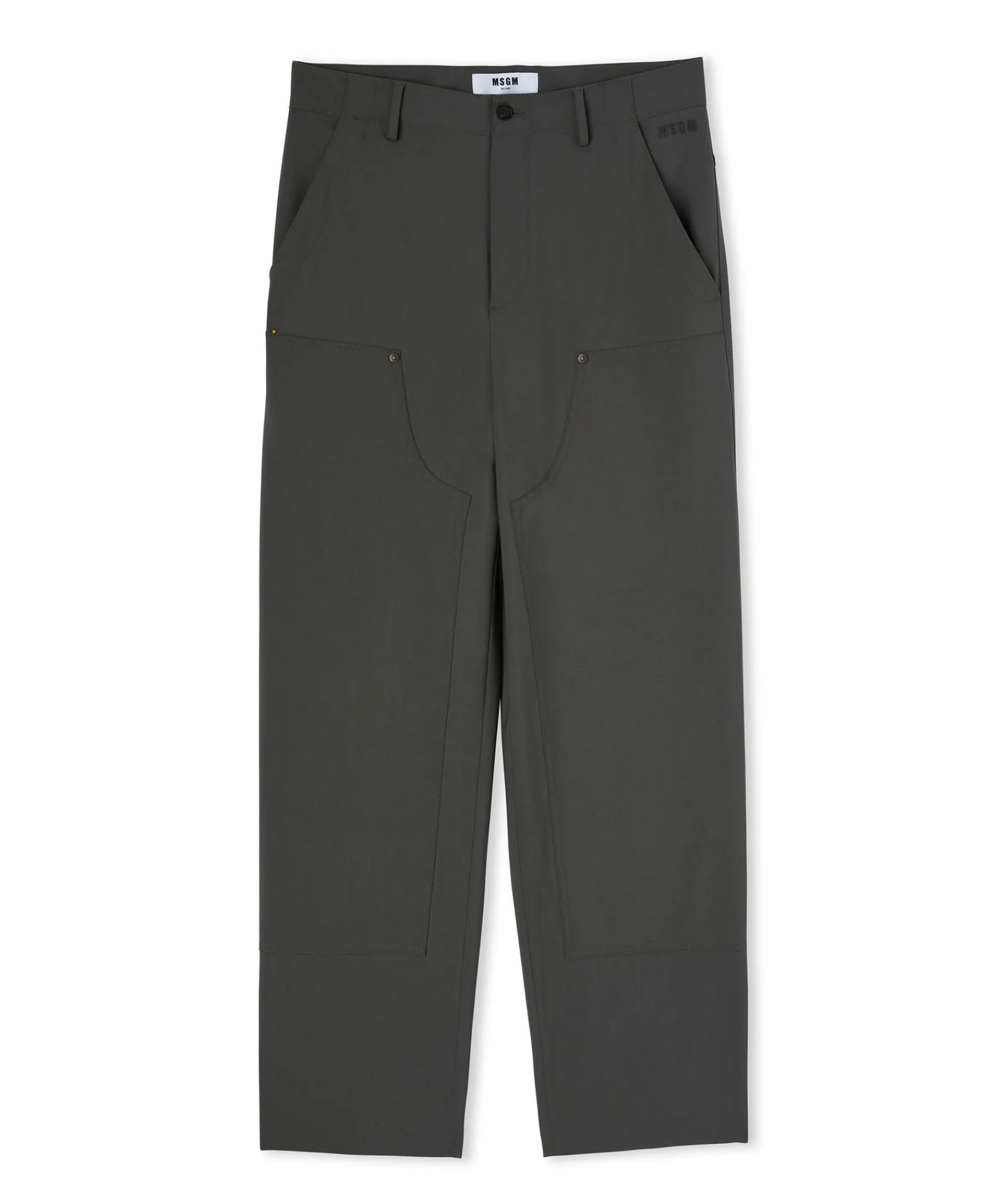 Pantalone Worker A Gamba Dritta Tinta Unita^MSGM Hot