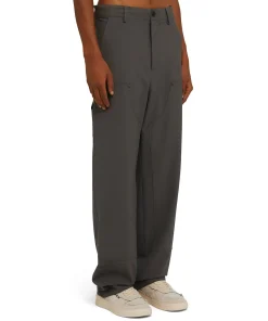 Pantalone Worker A Gamba Dritta Tinta Unita^MSGM Hot
