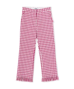 Pantaloni A Gamba Dritta In Pied De Poule^MSGM New