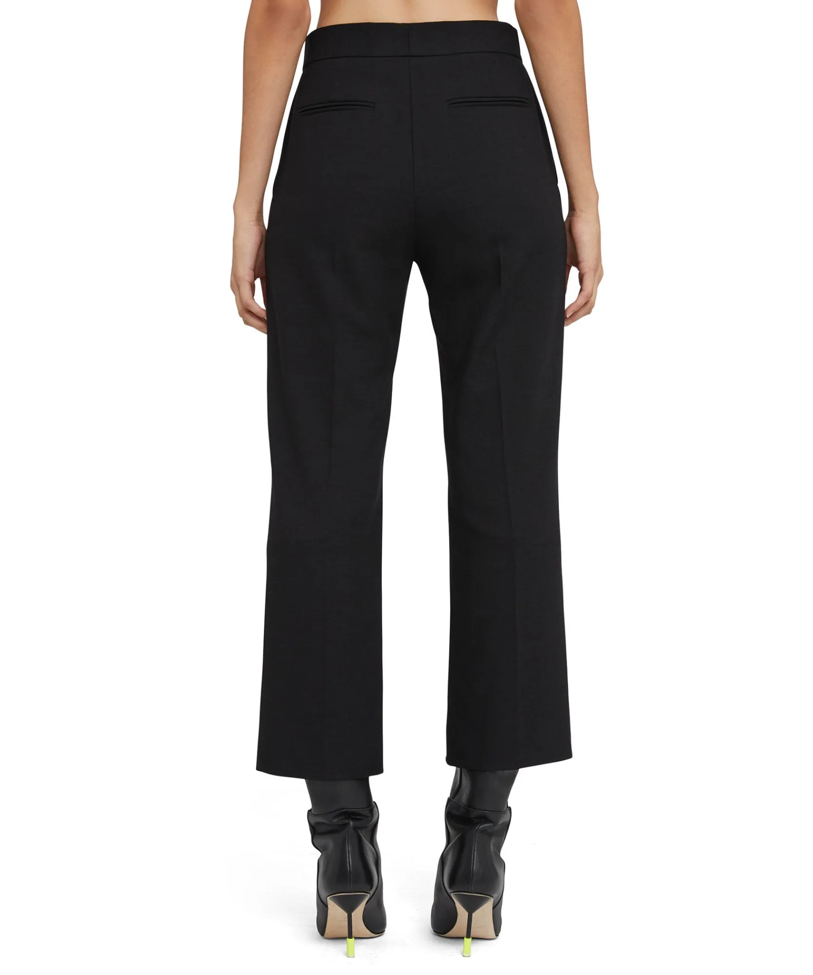 Pantaloni A Gamba Dritta In Viscosa Grezza Tinta Unita^MSGM Clearance