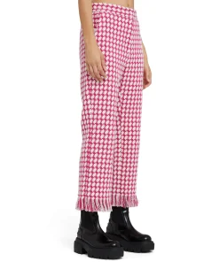 Pantaloni A Gamba Dritta In Pied De Poule^MSGM Cheap