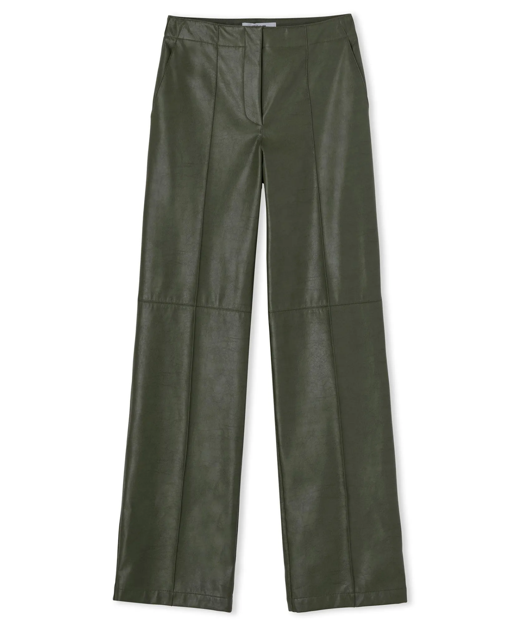 Pantaloni Tailoring A Gamba Dritta In Eco-Pelle^MSGM Best