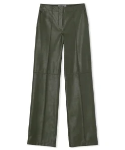 Pantaloni Tailoring A Gamba Dritta In Eco-Pelle^MSGM Discount