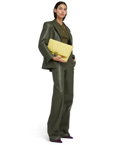 Pantaloni Tailoring A Gamba Dritta In Eco-Pelle^MSGM Discount