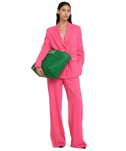 Pantaloni Tailoring A Gamba Dritta In Viscosa Grezza^MSGM Online