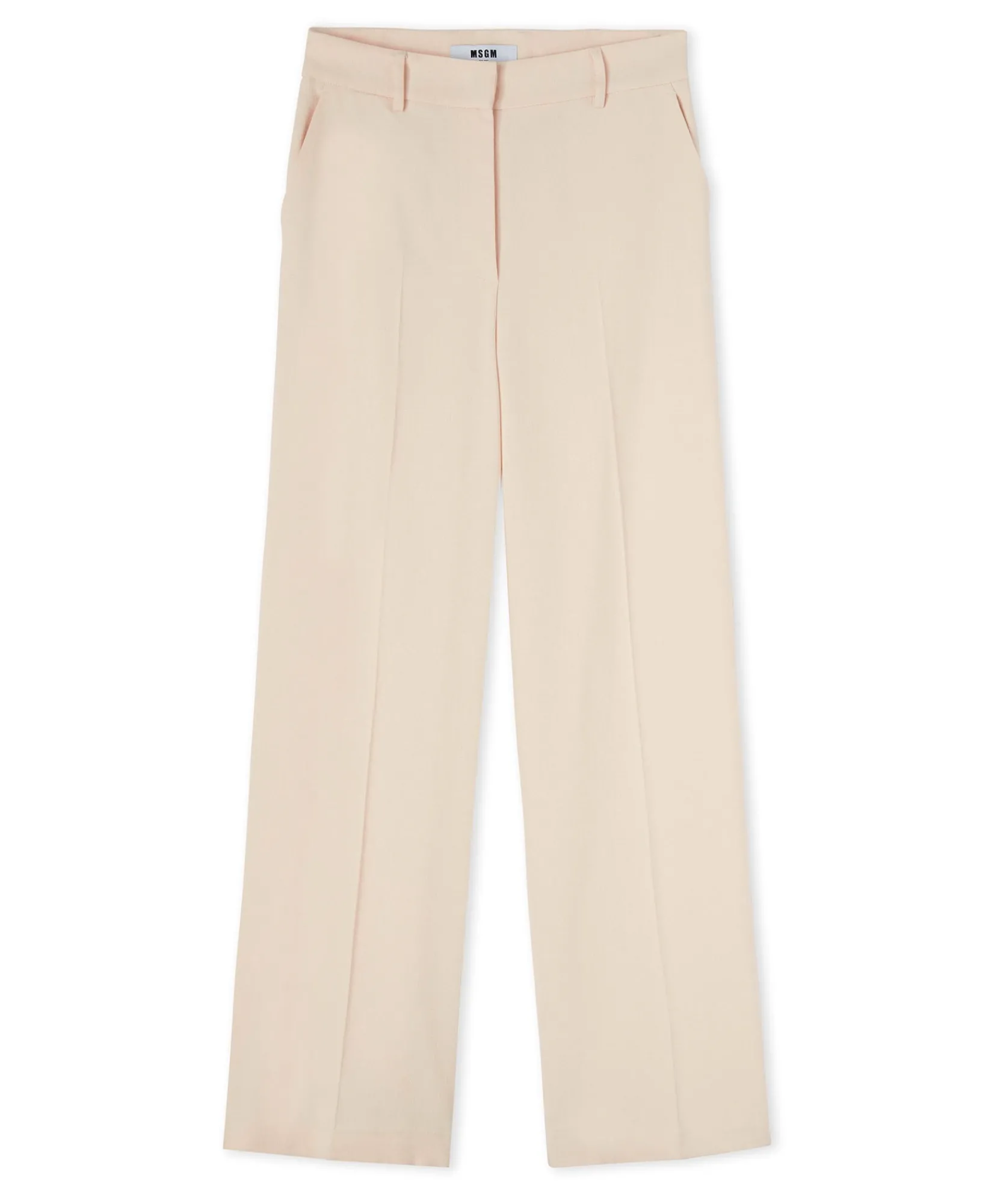 Pantaloni Tailoring A Gamba Dritta In Viscosa Grezza^MSGM Fashion