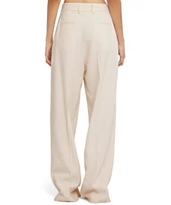 Pantaloni Tailoring A Gamba Dritta In Viscosa Grezza^MSGM Fashion