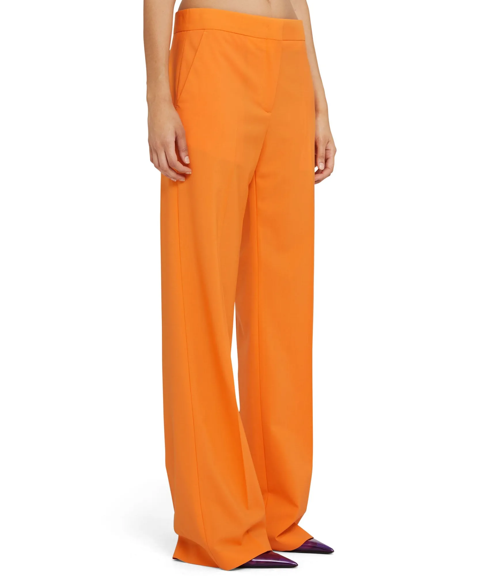 Pantaloni Tailoring A Gamba Dritta In Fresco Lana^MSGM Cheap