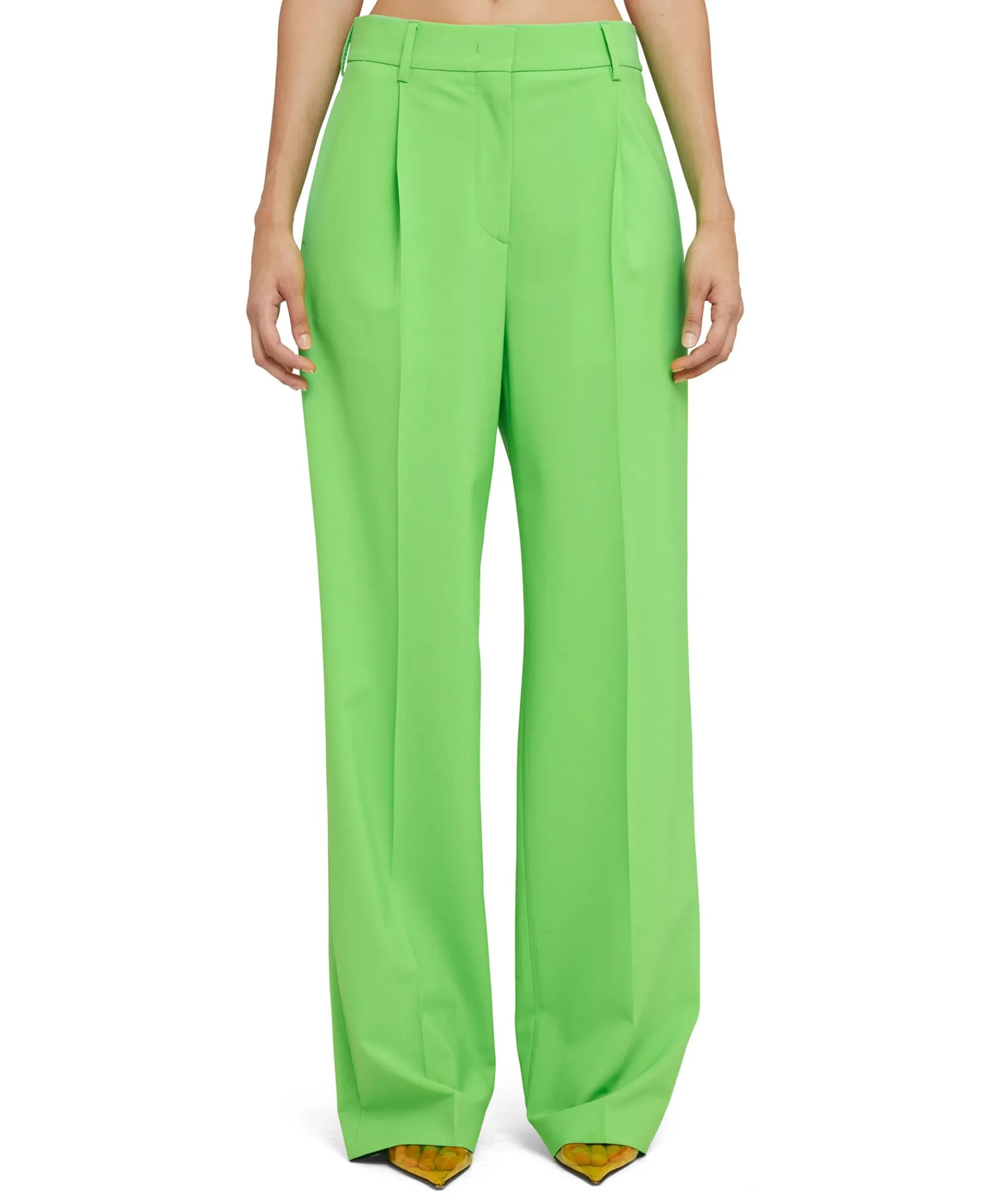 Pantaloni Tailoring A Gamba Dritta In Fresco Lana^MSGM Best