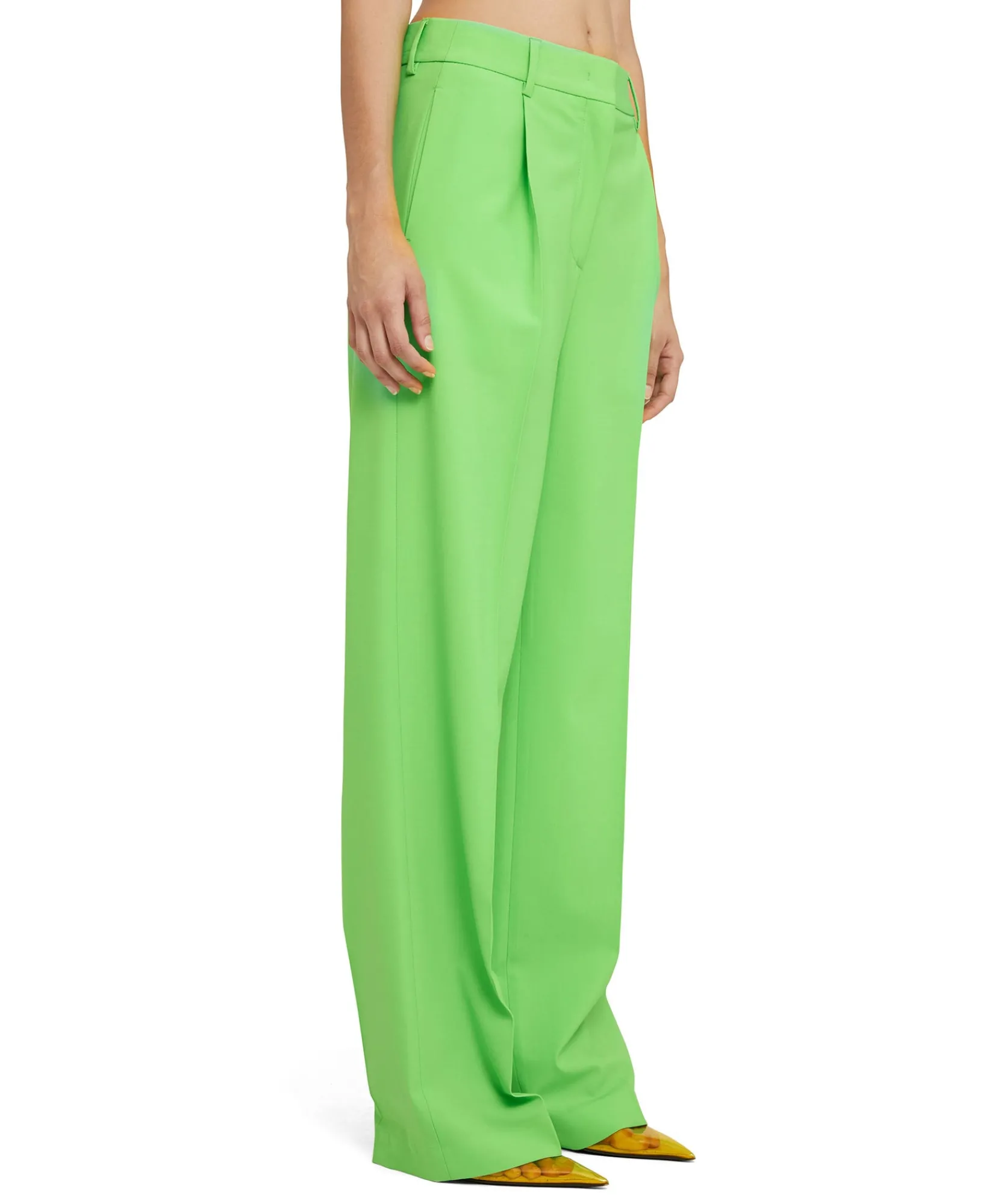 Pantaloni Tailoring A Gamba Dritta In Fresco Lana^MSGM Best