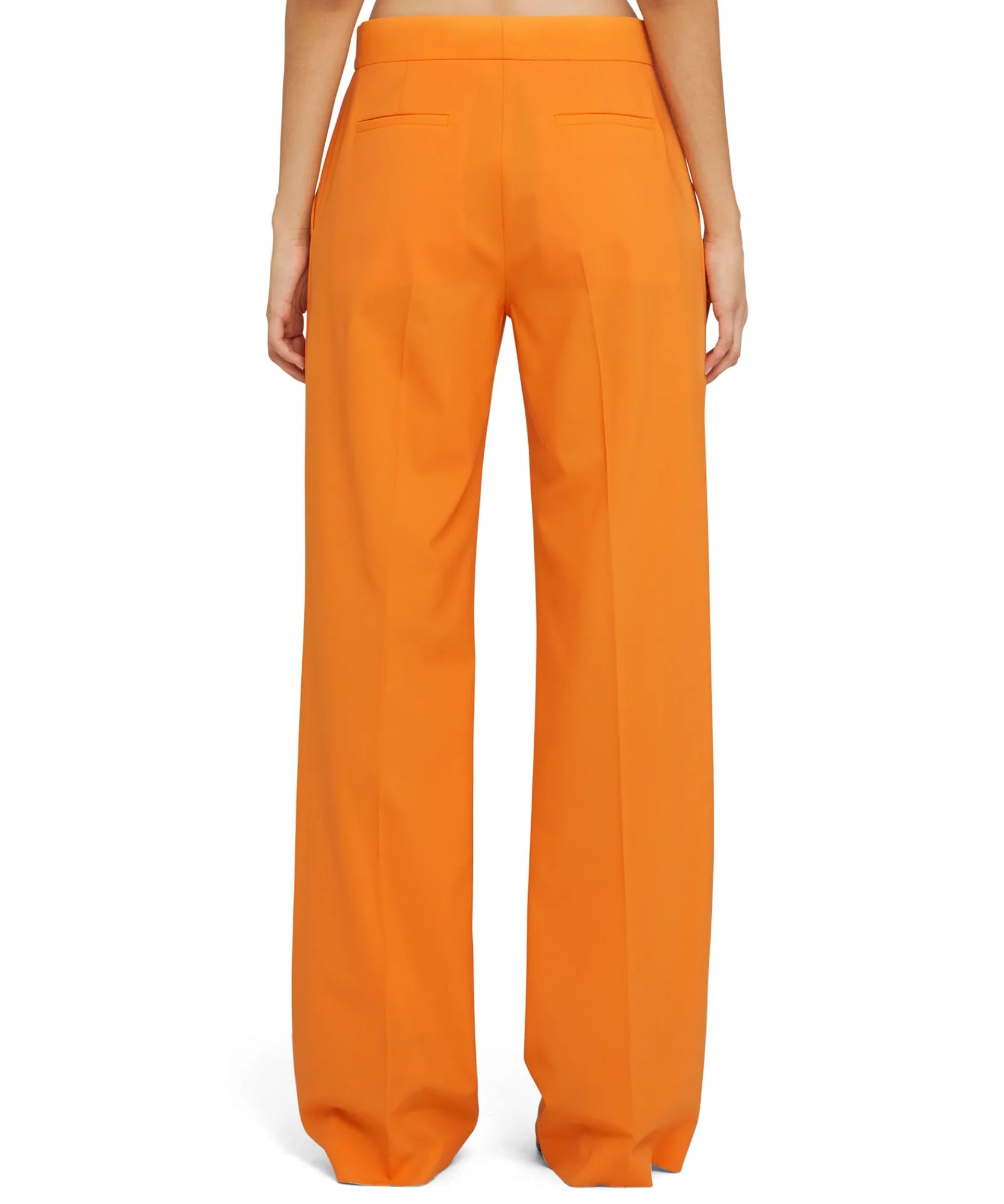Pantaloni Tailoring A Gamba Dritta In Fresco Lana^MSGM Fashion