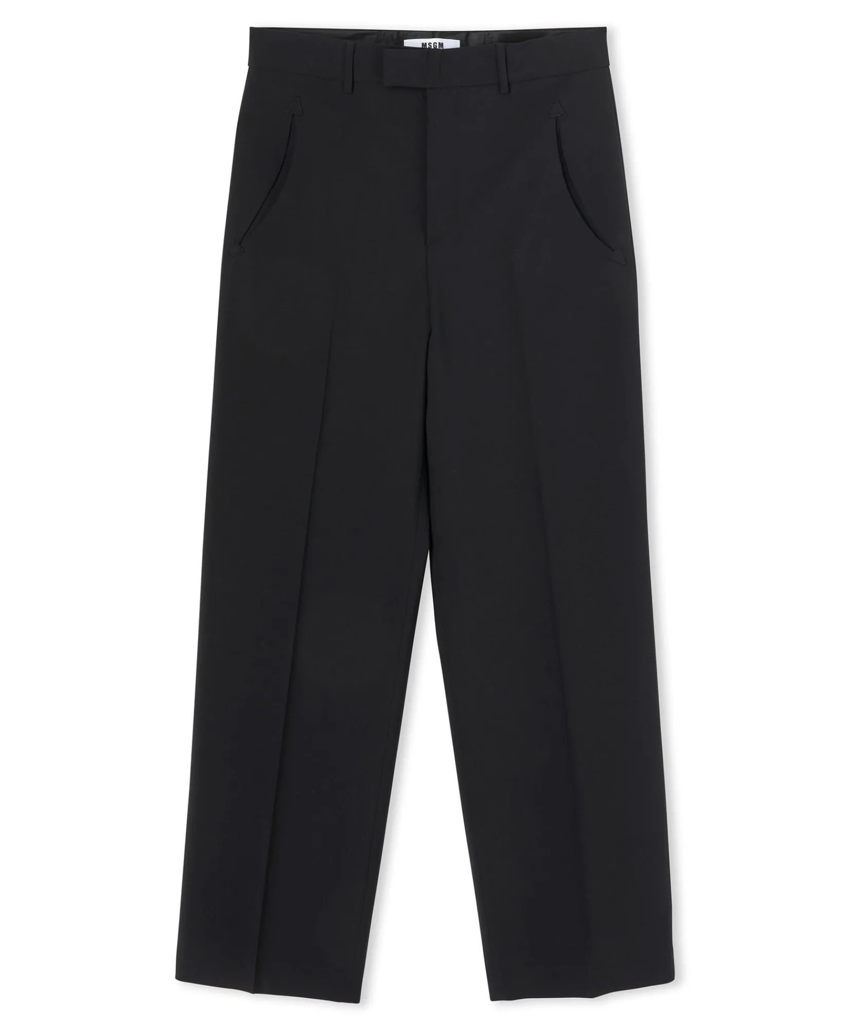 Pantaloni Tailoring A Gamba Dritta In Fresco Lana^MSGM Online