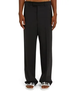 Pantaloni Tailoring A Gamba Dritta In Fresco Lana^MSGM Online