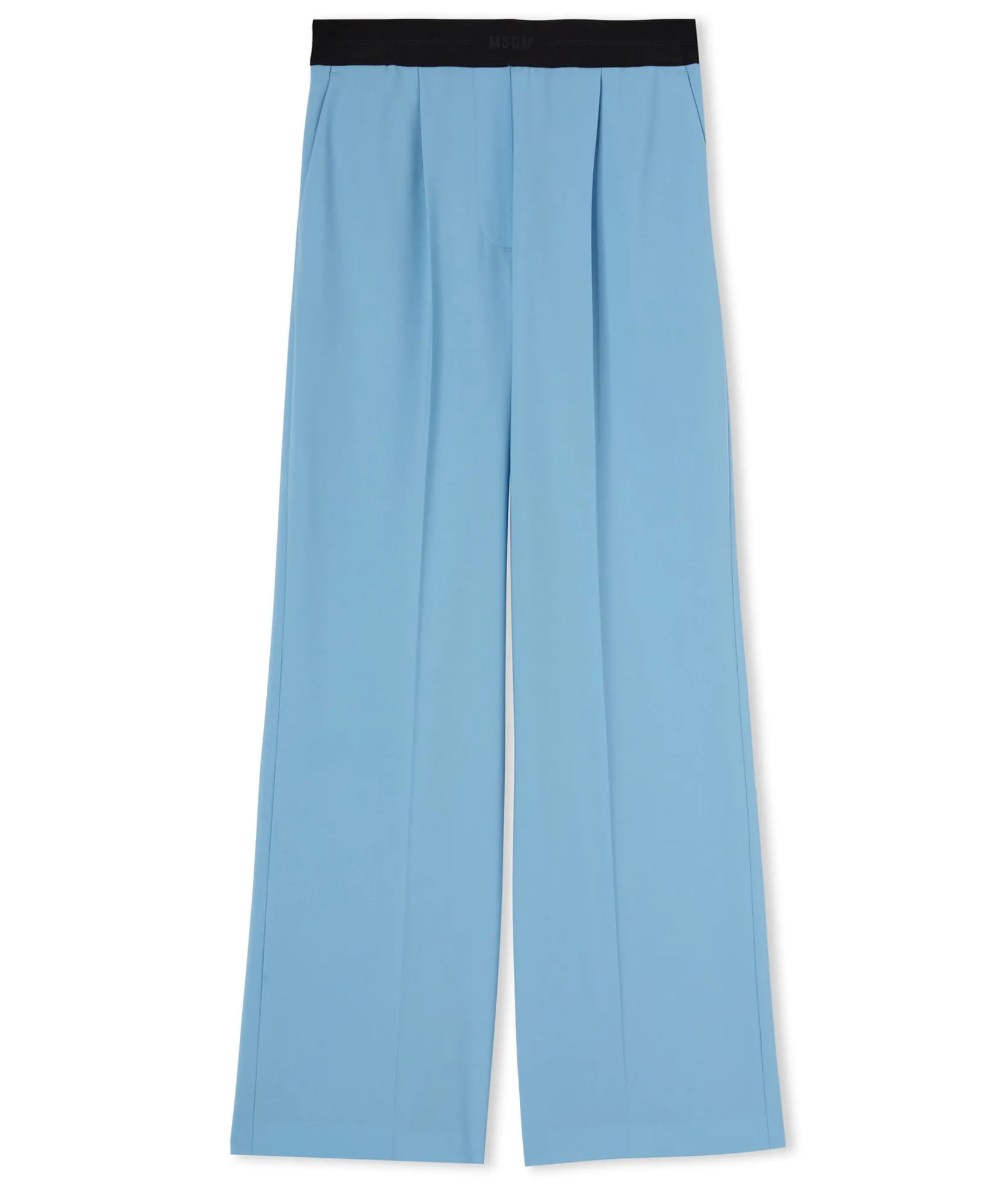 Pantaloni Tailoring A Gamba Dritta In Fresco Lana^MSGM New