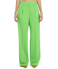 Pantaloni Tailoring A Gamba Dritta In Fresco Lana^MSGM New
