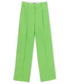 Pantaloni Tailoring A Gamba Dritta In Fresco Lana^MSGM New