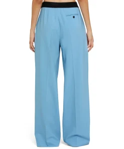 Pantaloni Tailoring A Gamba Dritta In Fresco Lana^MSGM Cheap