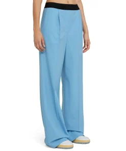 Pantaloni Tailoring A Gamba Dritta In Fresco Lana^MSGM Cheap