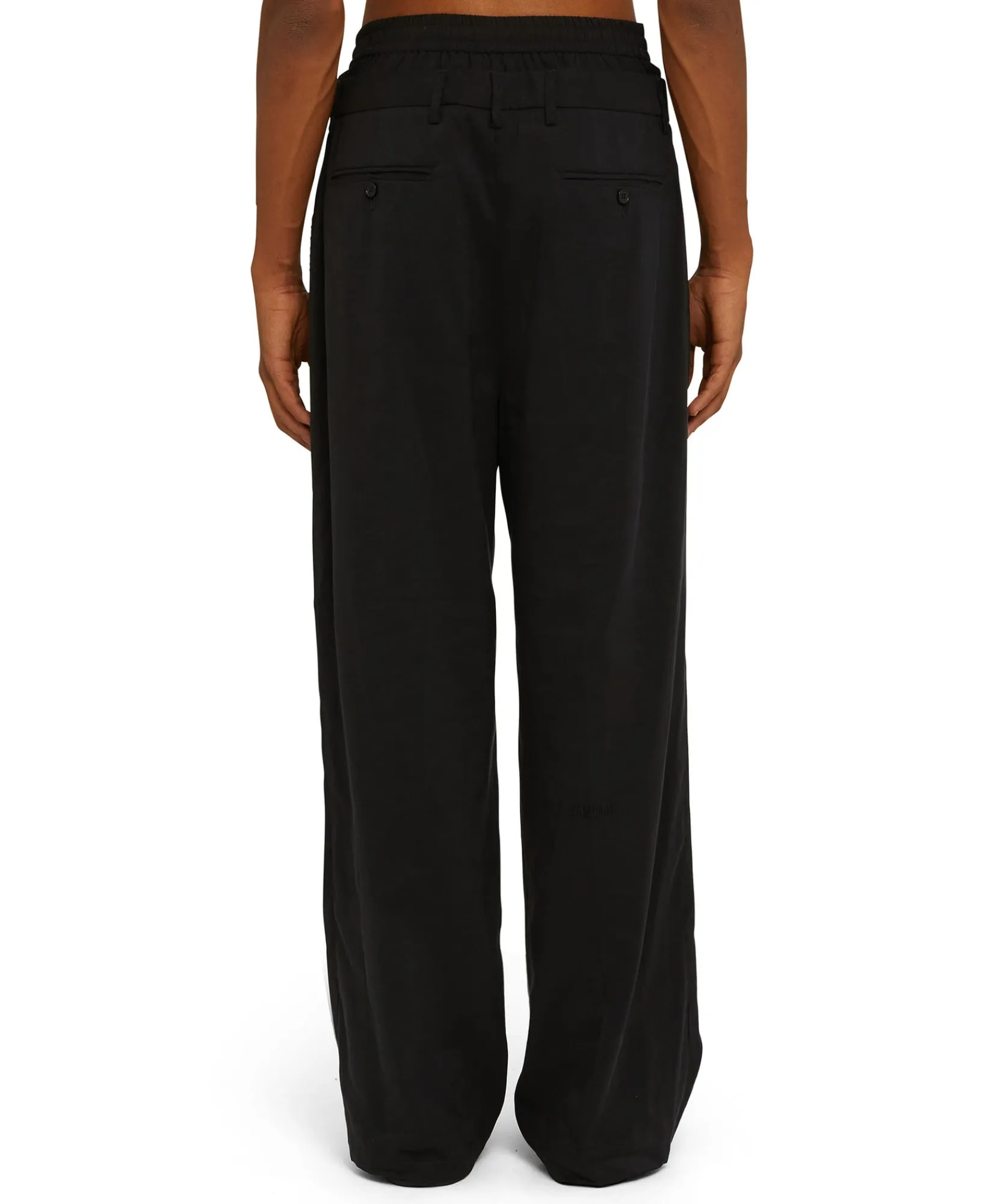 Pantaloni Tailoring Con Boxer Incorporato In Fresco Lana^MSGM Cheap